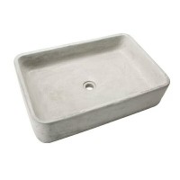 Natural rough stone concrete cement wash basin cement bathroom ceramic apron sink