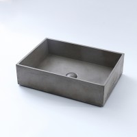 MEIYANI concrete sink  rectangle shape cement above counter basin concrete basin