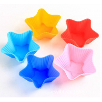 Star Shaped Baking Cake Moulds Muffin Silicone Cupcake Moulds