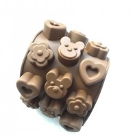 PRZY PR337 multi shaped teddy bear silicone molds for chocolate