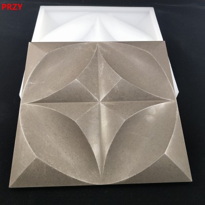 New type 3D Cement Tiles Molds silica molds Home Concrete  background Wall  Brick Gypsum decorations handmade mold Silicone