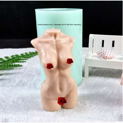 American INS 3d Male  body Candle molds Female Body soap silica mold human Statue  crafts Molds Plaster