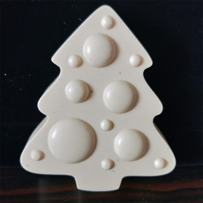 PRZY Custom Handmade Christmas Tree Shaped Hanging Ornament Candle Silicone Soap Mold for Sale Party Gift