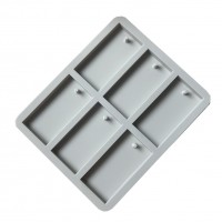 New Arrival aromatherapy candles soy rectangle candle mold aromatherapy waxes mold 6 cavity rectangle shape candle making mold