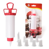 Plastic Icing Decorating Gun Set With 8Pcs Tip For Cake Decoration