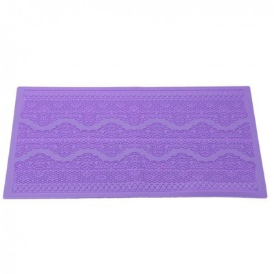 New lace edge decorative pattern silicone fondant cake mould