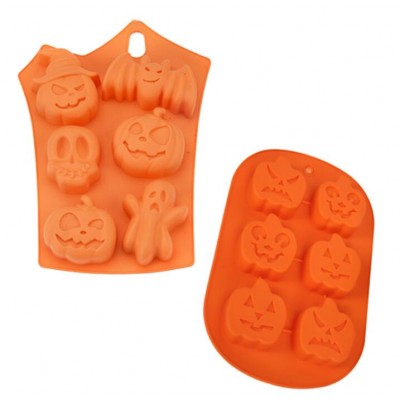 3D Pumpkin Silicone fondant Mould 2 styles chocolate molds przy