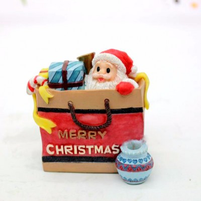 S9117 New year silicone mold Christmas 3d Bag of Santa Claus and gifts candles mold soap molds for Christmas decorations