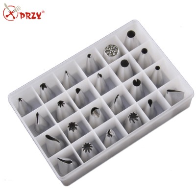 24PCS/SET Stainless steel lcing piping nozzles pastry cake tools