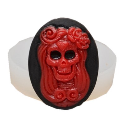 Lady Death silicone Soap mold Halloween Fondant Resin Clay Chocolate Mould Food grade molds