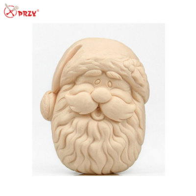 Hot sale Christmas mold 3d Santa head silicone soap Molds DIY handmade candle molds Silicone