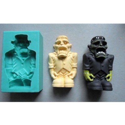 Silicone mould Soap Halloween Zombie Sugarcraft Cake Decorating molds silicone Fondant Mold