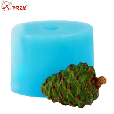 Christmas Pine cone silicone 3d soap mold Christmas pinecone soap molds silicone mould