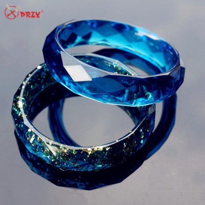 DIY diamond face Bracelet mould Crystal Jewelry Epoxy mold Dried Flower bracelet Molds