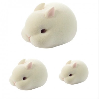 Food grade silicone cute rabbit shape mold for milk jelly mousse coffee sugar baking tools