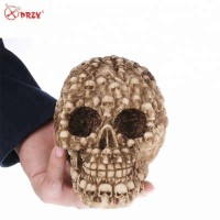 QT0005 Halloween thriller creative skeleton multi head ornaments large silicone mold