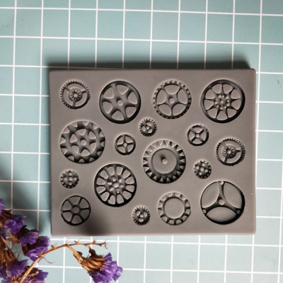 gears craft series silicone fondant cake mold