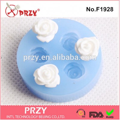 F1928 PRZY rose shape fondant silicone for gypsum mold