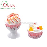 EL-1130 High Quality Metal Mini Cake Stands With White Color Coated