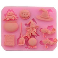 3D Halloween Skeleton Easter Witch supplies silicone chocolate molds