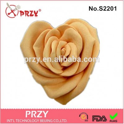 DIY handmade 3d big rose silicone soap molds for soap making