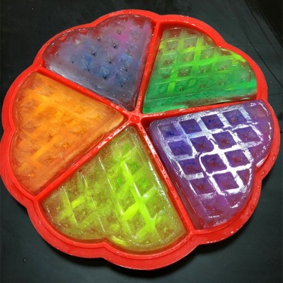 Kitchen Heart Shape Silicone Waffle Mold Maker baking tool