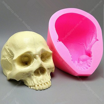 Halloween Skeleton Silicone  Soap Mould Fondant Cake Mold Resin Gypsum Chocolate Candle Candy Molds