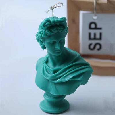 Apollo portrait Molds for candle Decoration Plaster Statue silicone molds Aromatherapy candle DIY soap mold Silicone