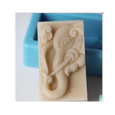 DW0120 animals Soap molds Indian Thai elephant Candle mold aroma stone silicone mould