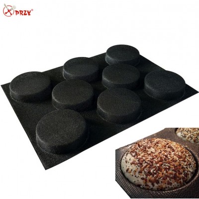 PRZY brand Silicone Non-stick Burger Mould silicone coated glass fiber mesh Breathable molds Crispy Bread baking Mat