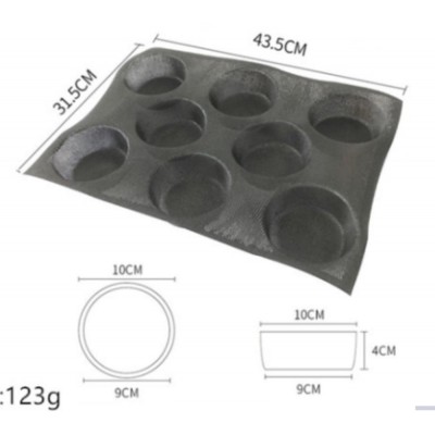 43.5*31.5cm  4cm Height Silicone Baking Pan Bread Mold Burger bun Silicone Bakeware Cake Pan Molds